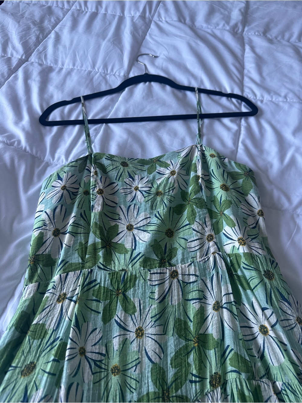 Revolve Margaux Maxi Dress in Green & White Floral, Size Medium - Picture 4 of 7